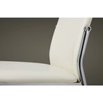 vidaXL Chaises à manger lot de 2 blanc similicuir