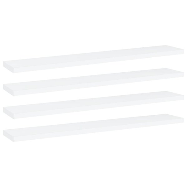 vidaXL Panneaux de bibliothèque 4 Pièces blanc bois d’ingénierie
