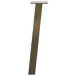 vidaXL Pieds de table basse 4 pièces Acier naturel 30 cm Acier