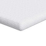 vidaXL Surmatelas Blanc 140 x 200 cm Tissu Jacquard