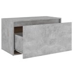 Banc banquette d'entrée 80 x 40 x 45 cm gris béton aggloméré 02_0010863