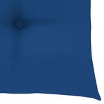 vidaXL Chaises de jardin et coussins bleu lot de 4 Bois de teck massif