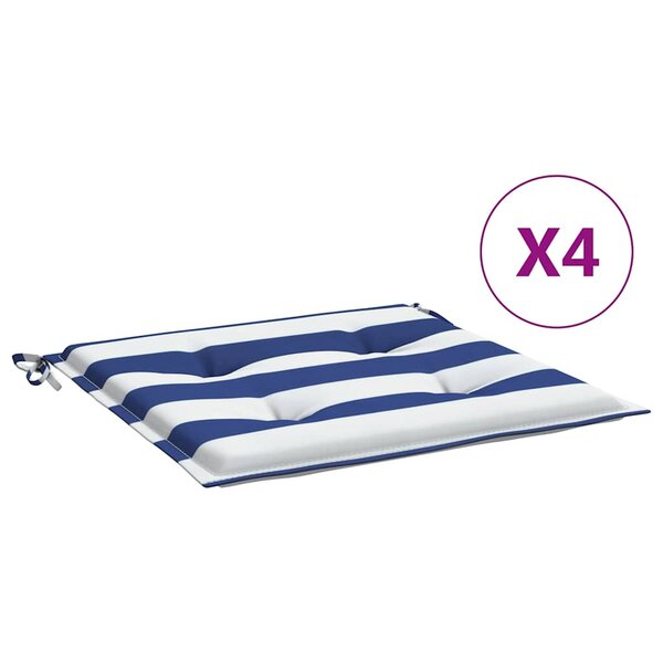 vidaXL Coussins de chaise de jardin lot de 4 50x50x4 cm