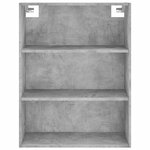 vidaXL Buffet haut Gris béton 69 5x34x180 cm Bois d'ingénierie