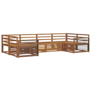 vidaXL Ensemble de canapés d'extérieur 6 pc Naturel