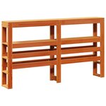 vidaXL Tête de lit avec étagères marron cire 150 cm bois massif de pin