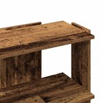 vidaXL Bibliothèque à 3 niveaux vieux bois 60x30x60 cm bois ingénierie
