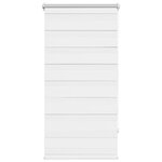 vidaXL Store vénitien Zebra 80 9 x 150 cm  largeur du tissu 76 7 cm  blanc