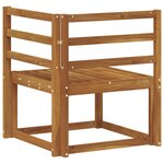 vidaXL Canapé d'angle extérieur Bois d'Acacia Massif Naturel