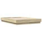 vidaXL Cadre de lit sans matelas chêne sonoma 150x200 cm