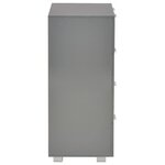 vidaXL Buffet Gris brillant 60x35x80 cm Bois d'ingénierie