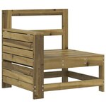 vidaXL Salon de jardin 8 Pièces bois de pin imprégné