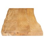 vidaXL Dessus de table 140x40x3 8 cm bord vivant bois massif manguier