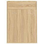 vidaXL Armoire à chaussures Chêne sonoma 60x35x84 cm Bois d'ingénierie