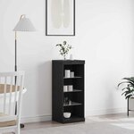 vidaXL Buffet Chêne noir 41 x 37 x 100 cm Bois d'ingénierie