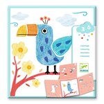 Djeco DJ00028 - Coloriage 3 pochoirs pour une image