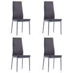 vidaXL Mobilier de salle à manger 5 Pièces Gris