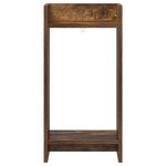 vidaXL Support de Plante Chêne fumé 30 x 30 x 60 cm Bois d'ingénierie