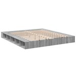 vidaXL Cadre de lit sonoma gris 180x200 cm bois d'ingénierie