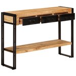 vidaXL Table console 110x30x76 cm Bois de manguier solide