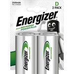 Blister de 2 Accus Piles rechargeables HR20 Power Plus D 2500mah ENERGIZER