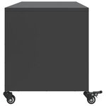 vidaXL Meuble TV noir 100 5x39x43 5 cm acier