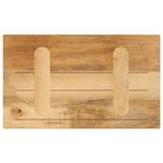 vidaXL Dessus de table rectangulaire bois massif de manguier brut