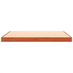 vidaXL Cadre de lit sans matelas cire marron 135x190cm bois pin massif