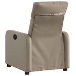 vidaXL Fauteuil inclinable Cappuccino Similicuir