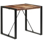 vidaXL Table à manger 80x80x75 cm bois massif