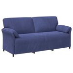 vidaXL Sofa 3 places Bleu police 198 x 83 x 95 cm Velours