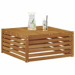 vidaXL Table de jardin Bois d'Acacia Massif Naturel 79 x 79 x 37 cm