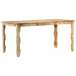 vidaXL Table de salle à manger 160x80x76cm Bois de récupération massif
