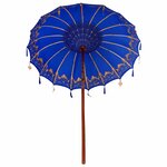vidaXL Parasol balinais Bleu 185 x 185 x 260 cm