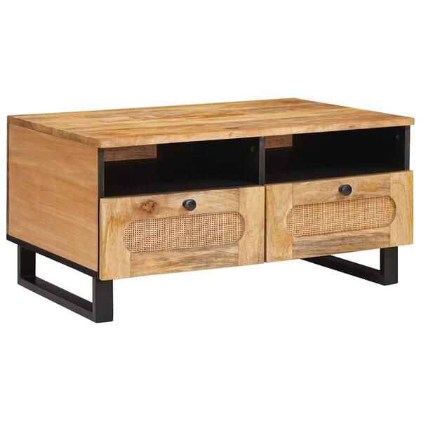 vidaXL Table basse avec tiroir Chêne artisanal 80 x 54 x 40 cm