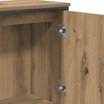 vidaXL Armoire lavabo chêne artisanal 60x30x60 cm bois d'ingénierie