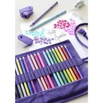 Etui de 20 crayons de couleur triangulaire grip sparkle faber-castell
