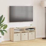 vidaXL Basboard avec tiroir Chêne Sonoma 87 x 27 5 x 43 cm