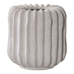 Pot de fleurs en céramique gris Ø 14 5 x 14 5 cm