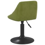 vidaXL Tabouret de bar Vert clair Velours