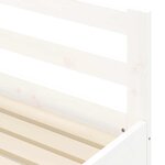 vidaXL Lit de jour et lit gigogne sans matelas 90x200 cm bois massif