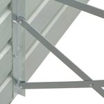 vidaXL Jardinière 320x40x77 cm Acier galvanisé Gris
