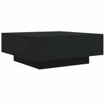 vidaXL Table basse noir 80x80x31 cm bois d'ingénierie