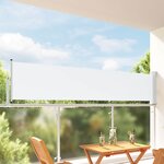 vidaXL Auvent latéral 100 x 300 cm 100  polyester fer acier