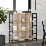 vidaXL Buffet chêne sonoma 102x32x103 5 cm bois d'ingénierie