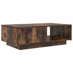vidaXL Table basse Chêne fumé 95 x 55 x 31 cm Bois d'ingénierie