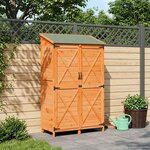 vidaXL Abri de jardin Marron 106 x 56 x 176 5 cm Bois d'ingénierie