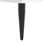 vidaXL Cadre de lit Blanc 120x190 cm bois d'ingénierie