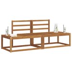 vidaXL Ensemble de canapés d'extérieur 2 pc Naturel