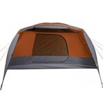 vidaXL Tente de camping avec porche 4 personnes orange imperméable